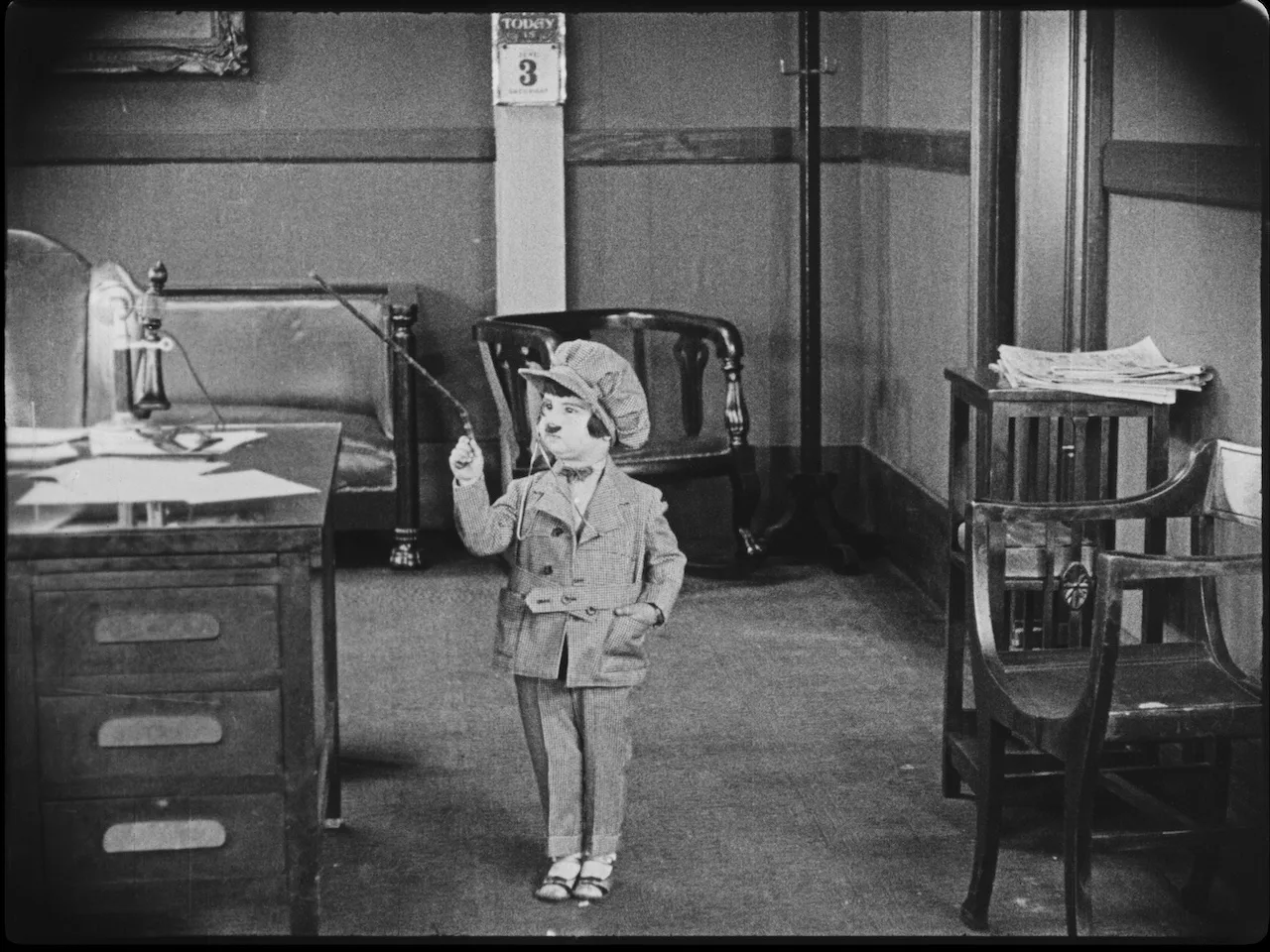 Frame from The Kid Reporter